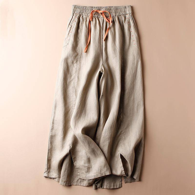 Casual Cotton-Linen Wide-Leg Pants for Women
