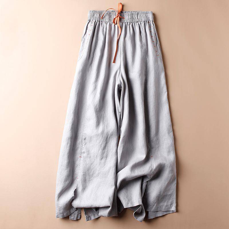 Casual Cotton-Linen Wide-Leg Pants for Women
