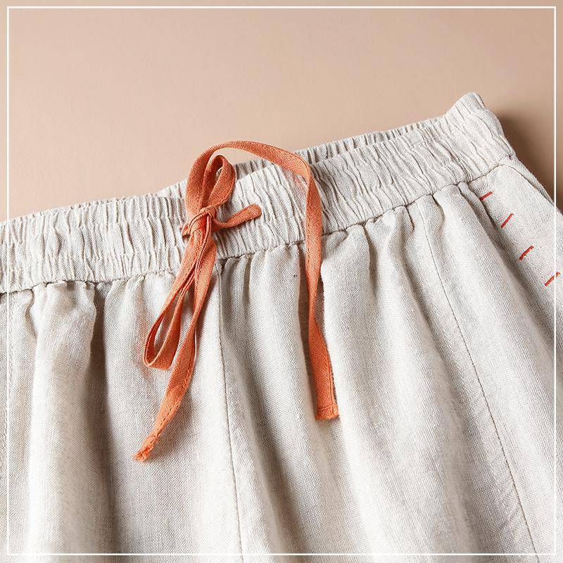 Casual Cotton-Linen Wide-Leg Pants for Women